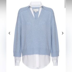 Brochu Walker The Looker Layered V Neck Cashmere Sweater - NWT